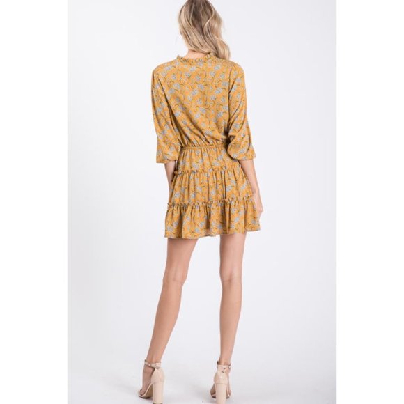 Hailey & Co Floral Ruffle Mini Dress - Picture 3 of 5